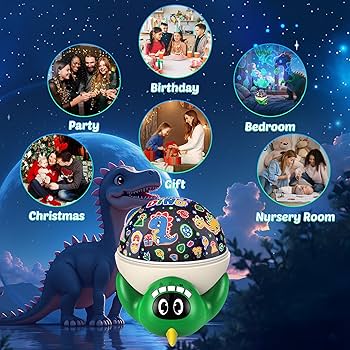 Amazon.com: Dinosaur Night Light Projector for Kids Green